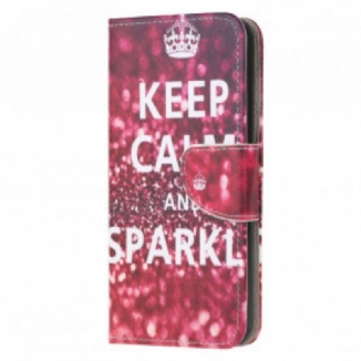 Housse Samsung Galaxy A22 4G Keep Calm and Sparkle