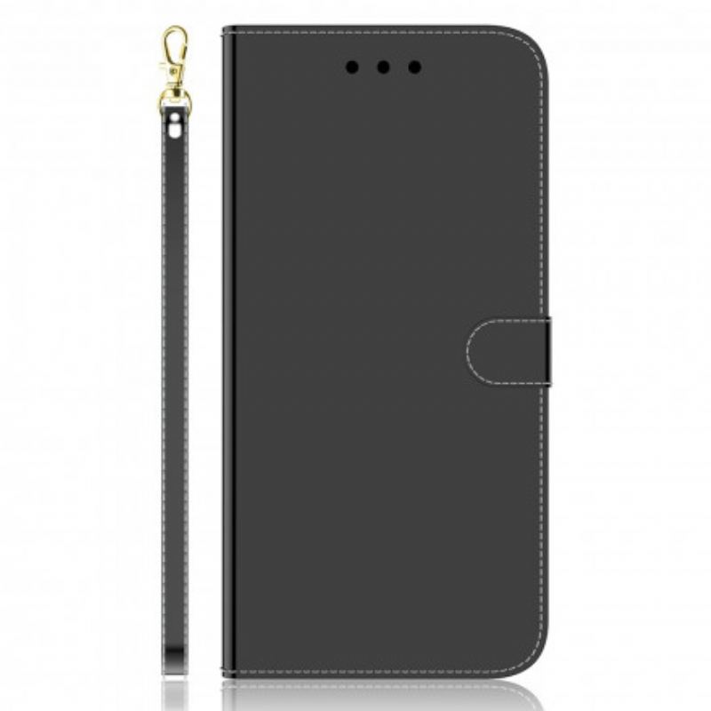 Housse Samsung Galaxy A22 4G Simili Cuir Couverture MIroir