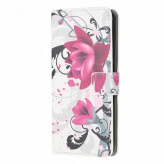 Housse Samsung Galaxy A22 4G Tropical Flowers