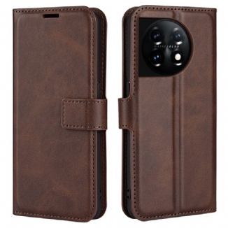 Housse OnePlus 11 5G Effet Cuir Mince Extrême