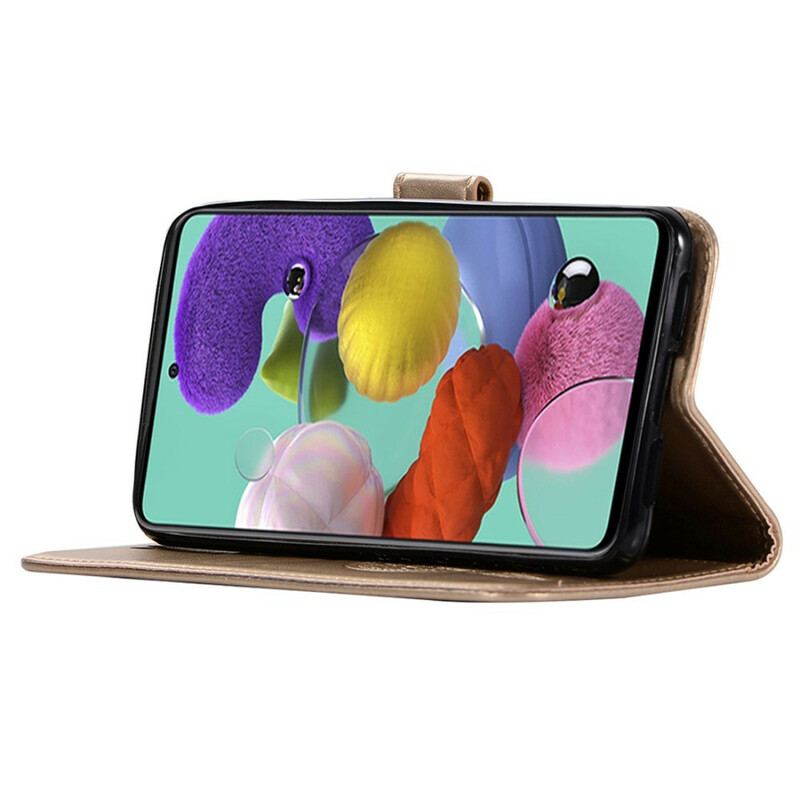 Housse Samsung Galaxy A71 Effet Cuir Attrape Rêves Hibou