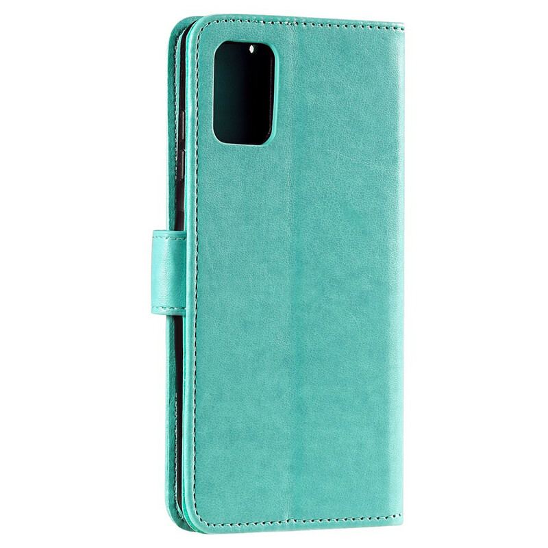 Housse Samsung Galaxy A71 Hiboux Amoureux à Lanière