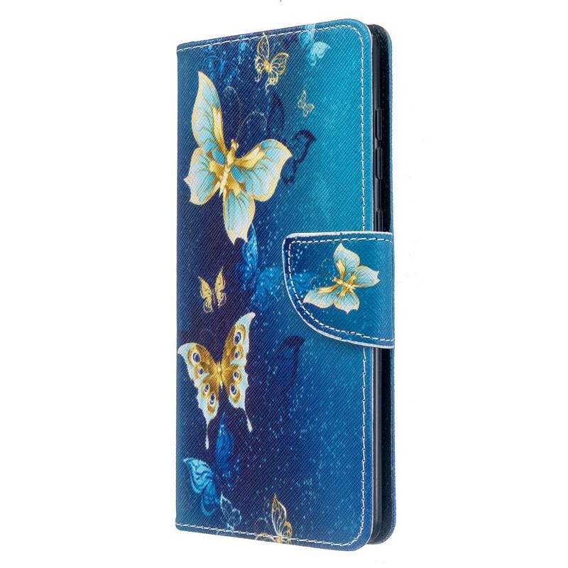 Housse Samsung Galaxy A71 Papillons Rois