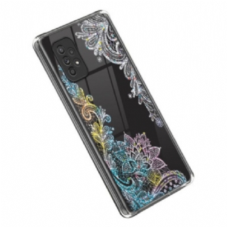 Coque Samsung Galaxy A53 5G Transparente Dentelle Mandala