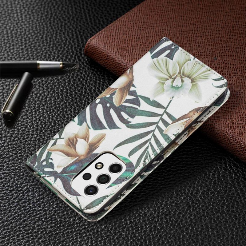 Flip Cover Samsung Galaxy A53 5G Feuilles