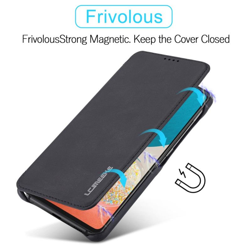 Flip Cover Samsung Galaxy A53 5G LC.IMEEKE Effet Cuir