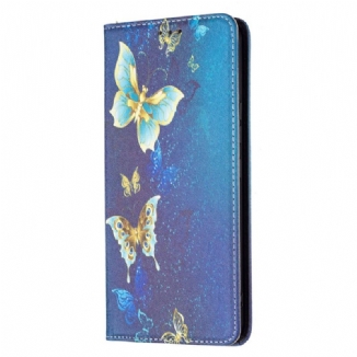 Flip Cover Samsung Galaxy A53 5G Papillons Colorés