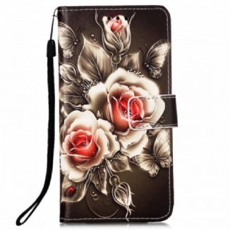Housse Samsung Galaxy A53 5G Roses Dorées