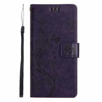 Housse Xiaomi 14T Pro Florale à Lanière