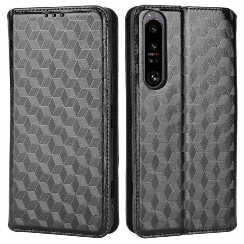 Flip Cover Sony Xperia 1 IV Cubes 3D