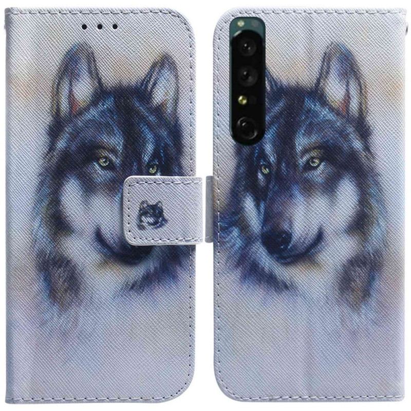 Housse Sony Xperia 1 IV Chien Aquarelle