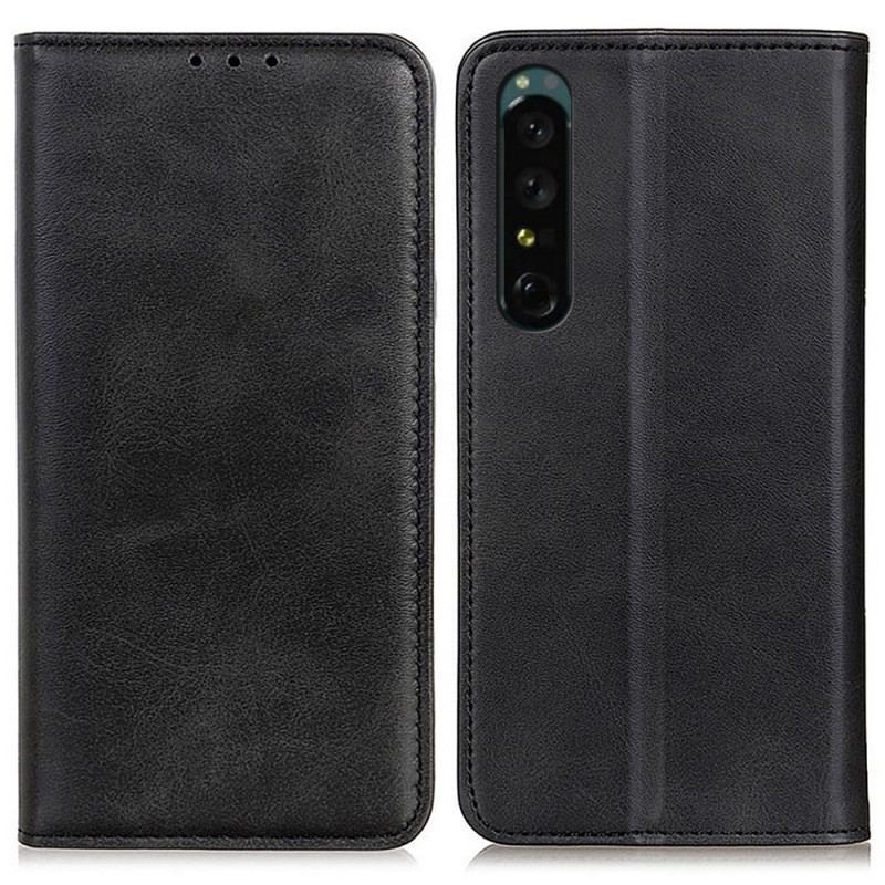 Housse Sony Xperia 1 IV Cuir Fendu