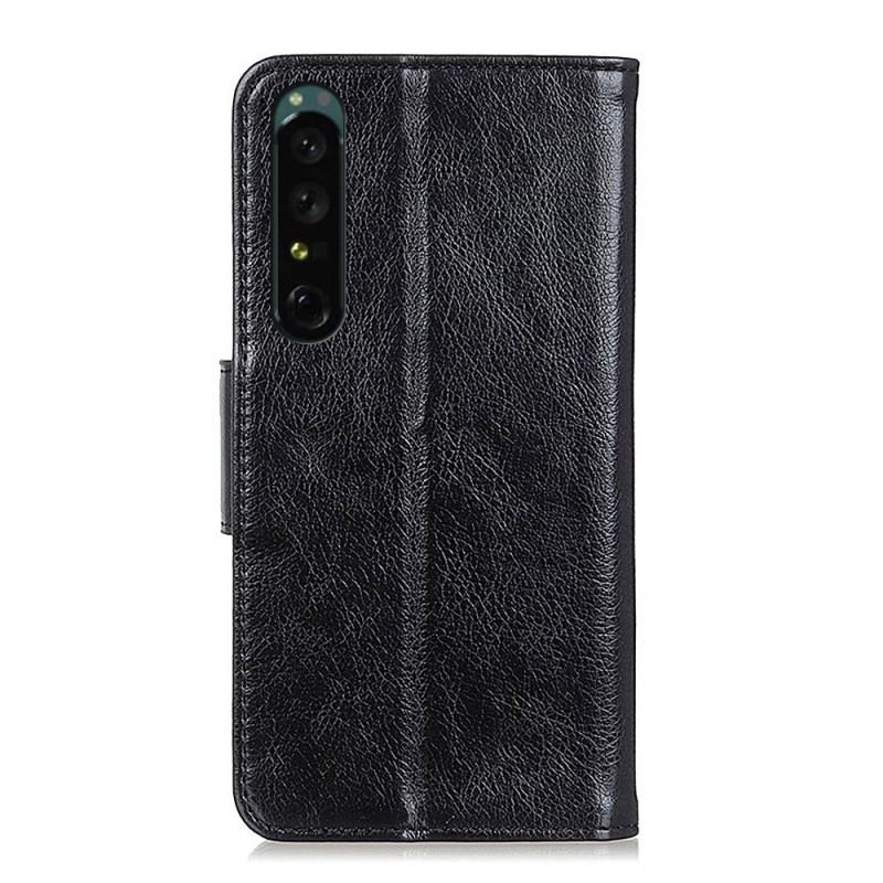 Housse Sony Xperia 1 IV Cuir Nappa Fendu