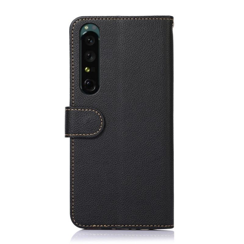 Housse Sony Xperia 1 IV Style Litchi RFID