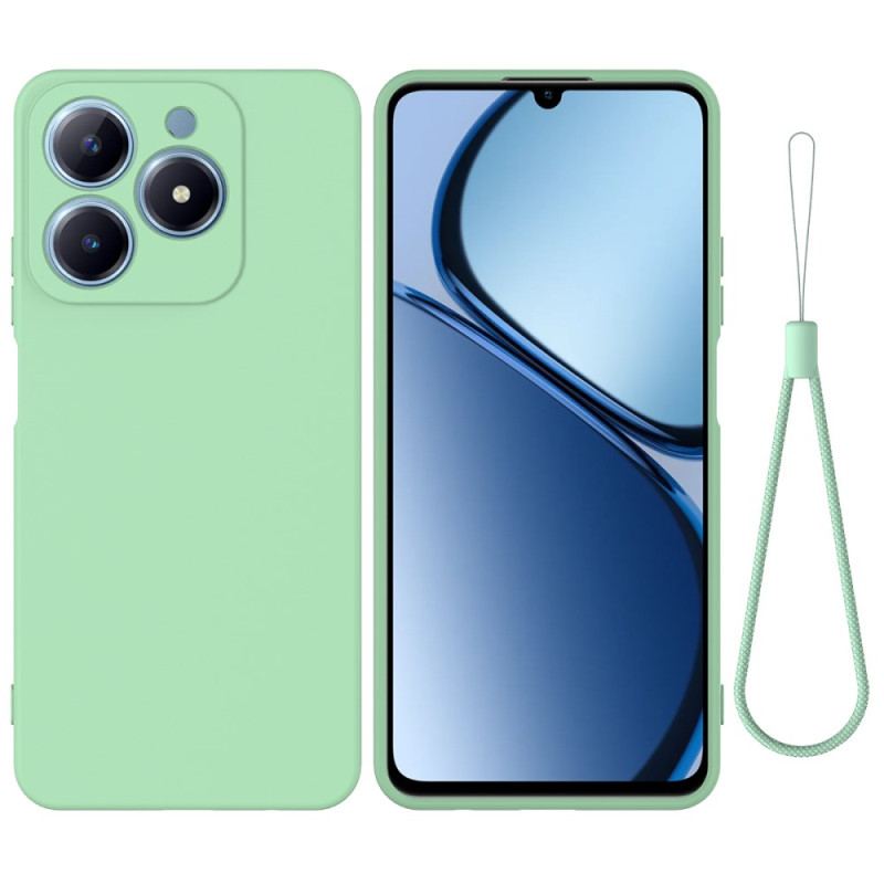 Coque Realme C61 Silicone Liquide à Lanière