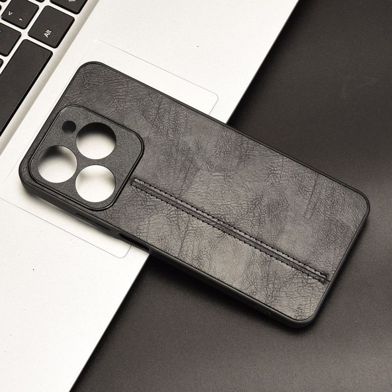 Coque Realme C63 / C61 Effet Cuir Couture