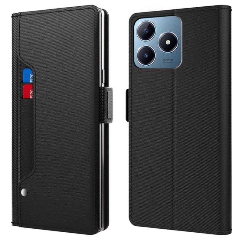Housse Realme Note 60X / C63 / C61 Miroir et Porte-Cartes