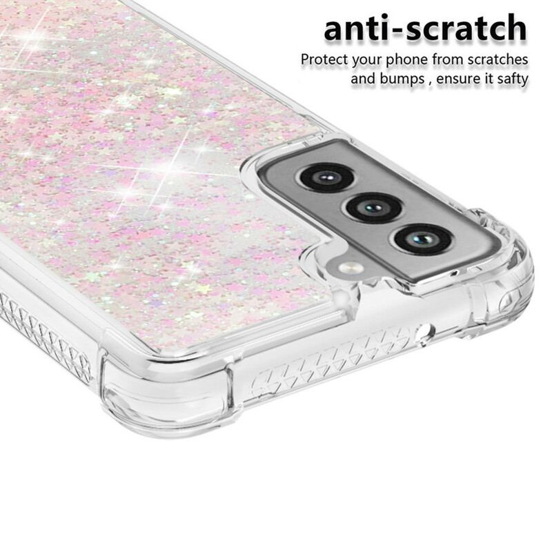 Coque Samsung Galaxy S21 FE Désires Paillettes
