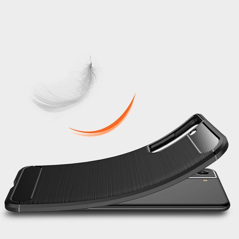 Coque Samsung Galaxy S21 FE Fibre Carbone Brossée