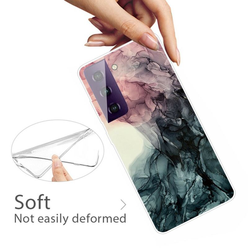Coque Samsung Galaxy S21 FE Marbre Coloré