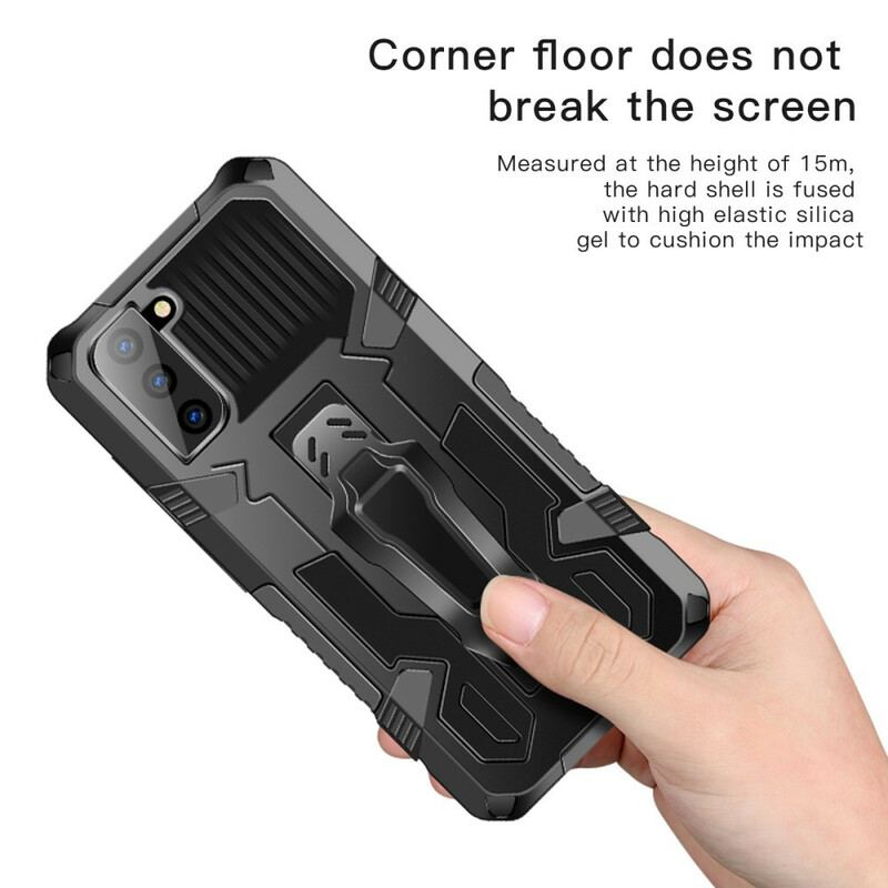 Coque Samsung Galaxy S21 FE Robot avec Pince Ceinture