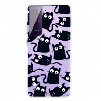 Coque Samsung Galaxy S21 FE Souris Noires