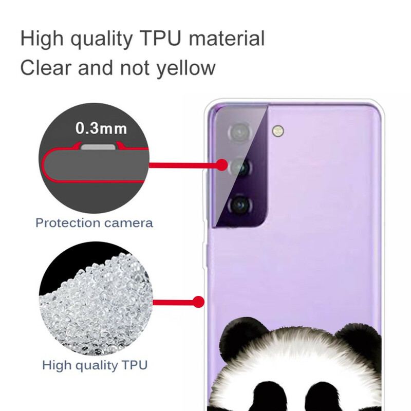Coque Samsung Galaxy S21 FE Transparente Panda