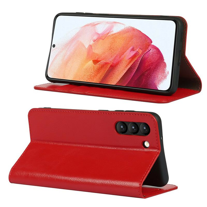 Flip Cover Samsung Galaxy S21 FE Cuir Véritable