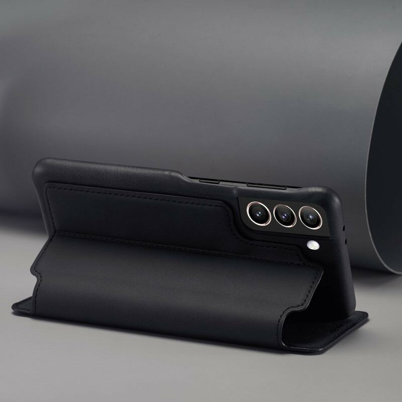 Flip Cover Samsung Galaxy S21 FE LC.IMEEKE Effet Cuir