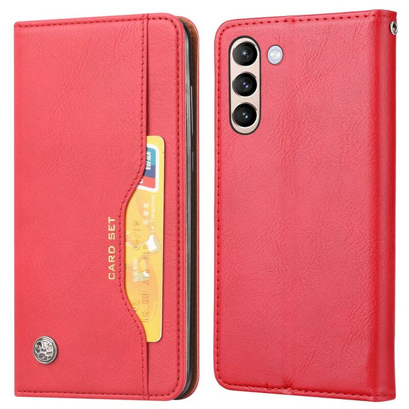 Flip Cover Samsung Galaxy S21 FE Simili Cuir Porte-Cartes