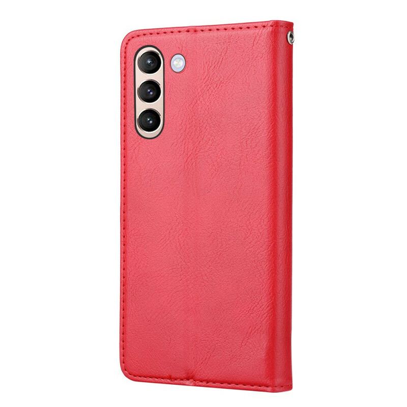 Flip Cover Samsung Galaxy S21 FE Simili Cuir Porte-Cartes
