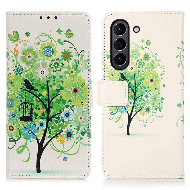 Housse Samsung Galaxy S21 FE Arbre Fleuri
