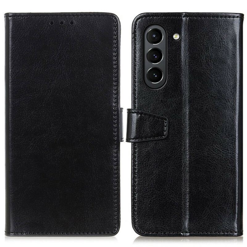 Housse Samsung Galaxy S21 FE Effet Cuir Brillant Simple