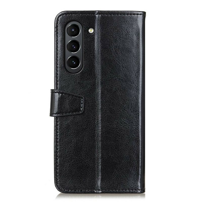 Housse Samsung Galaxy S21 FE Effet Cuir Brillant Simple