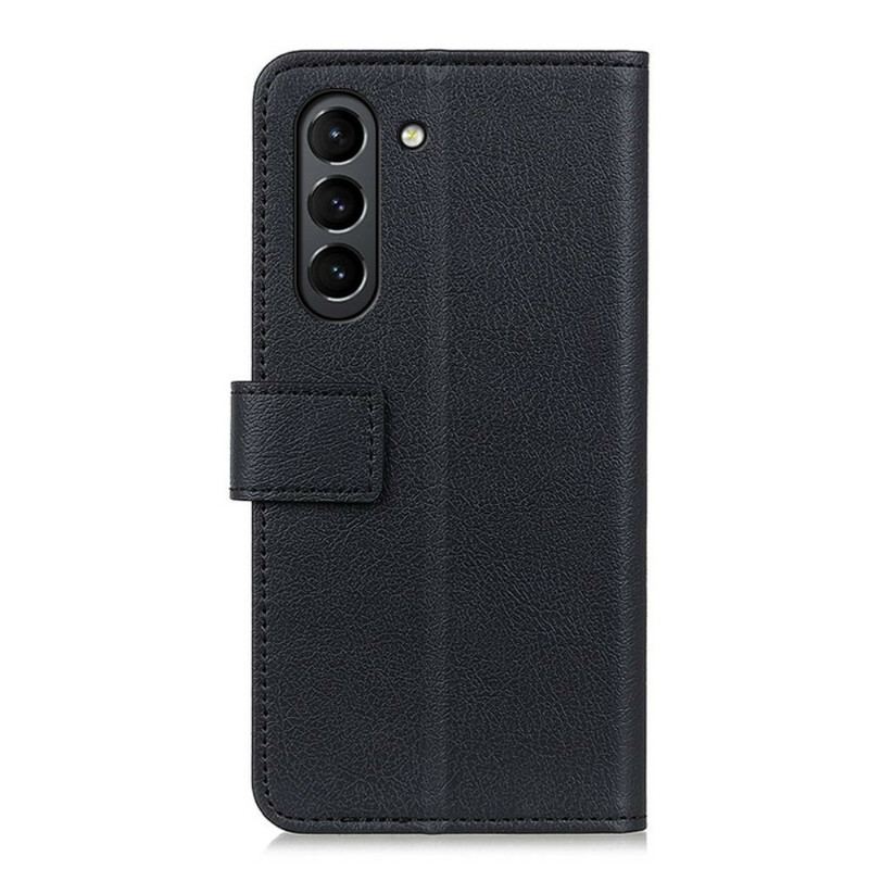 Housse Samsung Galaxy S21 FE Effet Cuir Classique