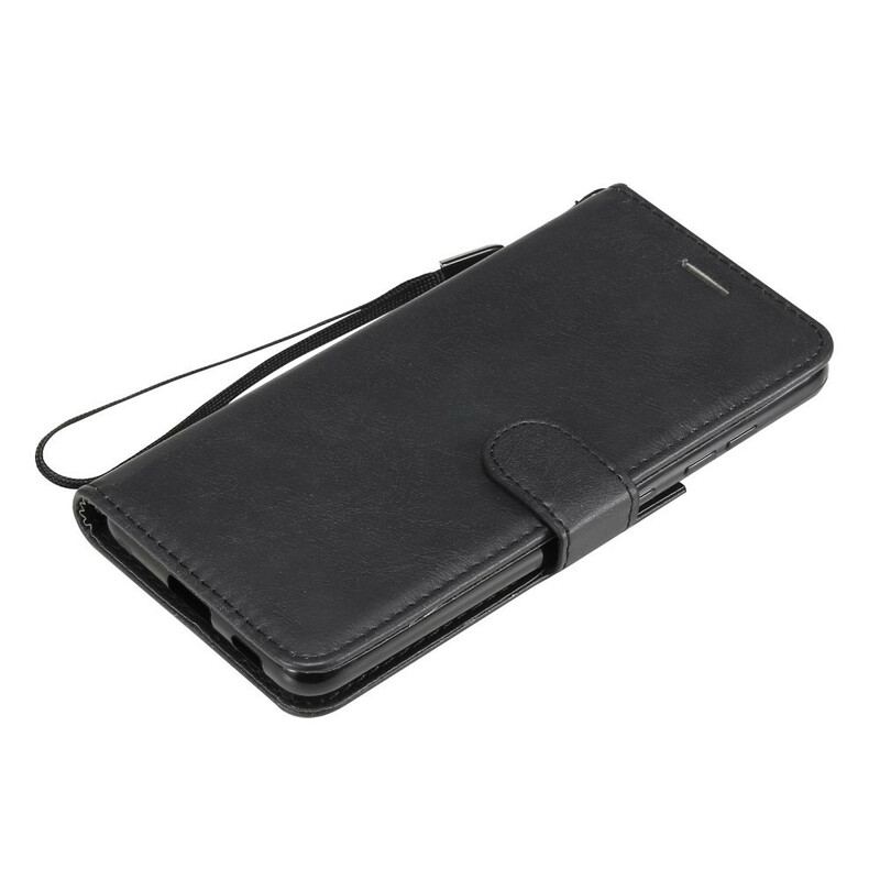 Housse Samsung Galaxy S21 FE Effet Cuir à Lanière
