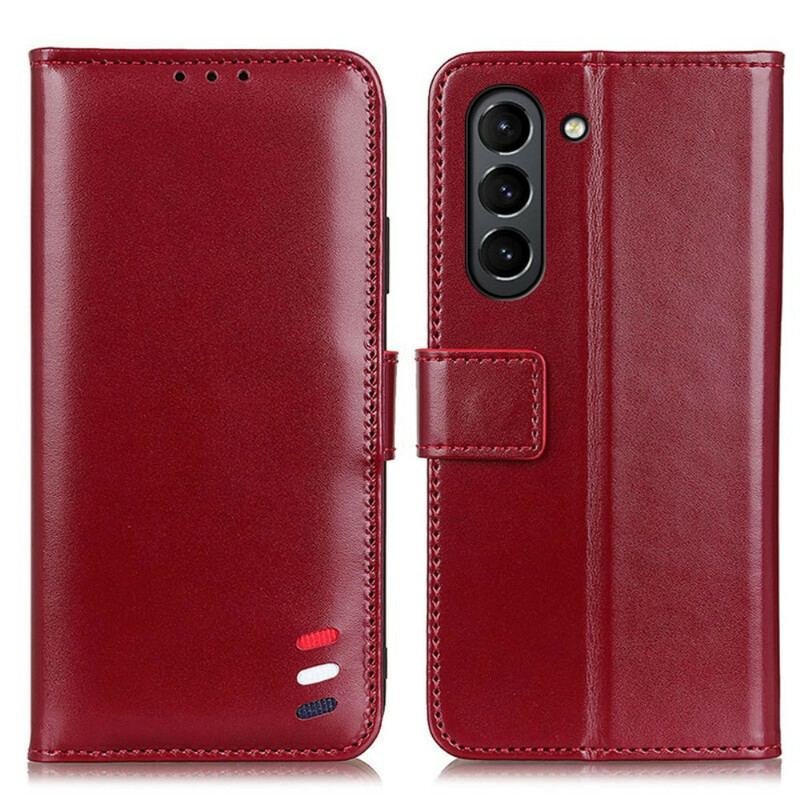 Housse Samsung Galaxy S21 FE Effet Cuir Tricolore