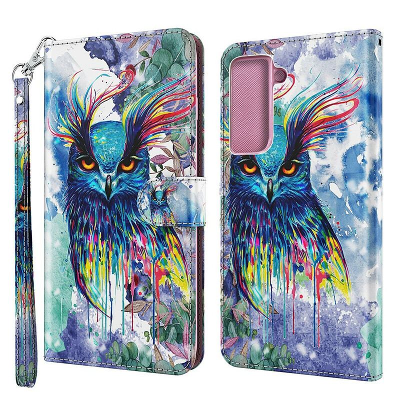 Housse Samsung Galaxy S21 FE Oiseau Aquarelle