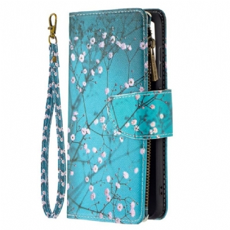 Housse Samsung Galaxy S21 FE Poche Zippée Arbre