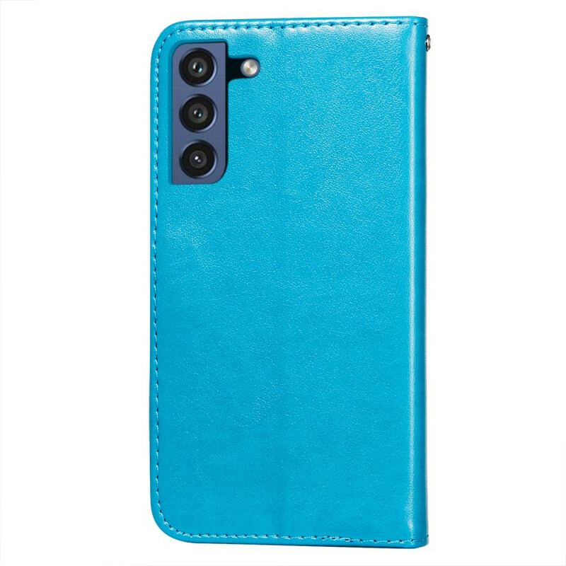 Housse Samsung Galaxy S21 FE Solid Color Serie à Lanière