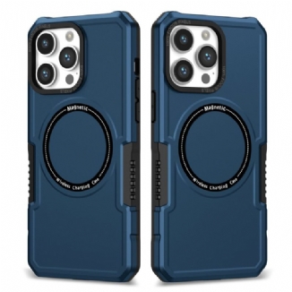 Coque iPhone 15 Pro Max Style Cuir Compatible Magsafe