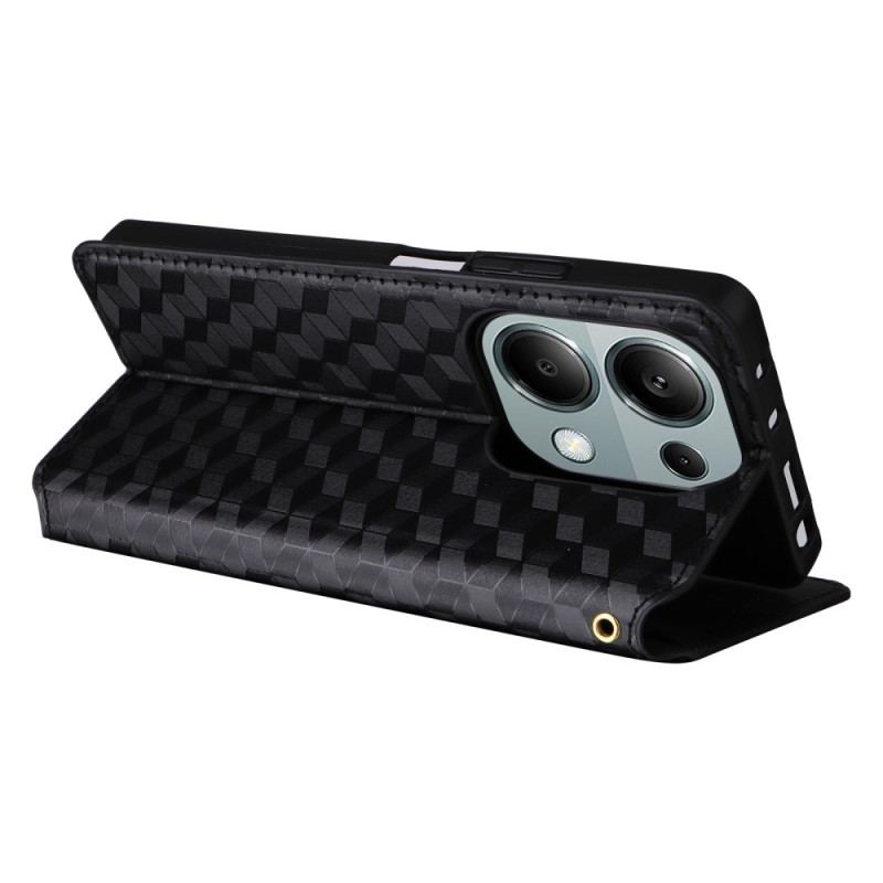 Flip Cover Xiaomi Redmi Note 14S / Note 13 Pro 4G / Poco M6 Pro 4G Motif Losange