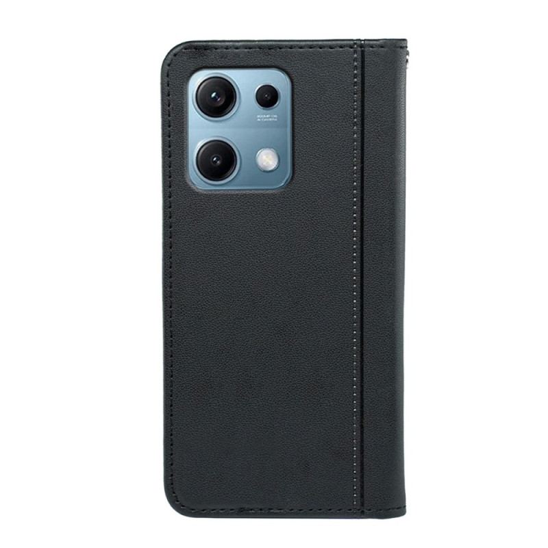Flip Cover Xiaomi Redmi Note 14S Liseré à Lanière