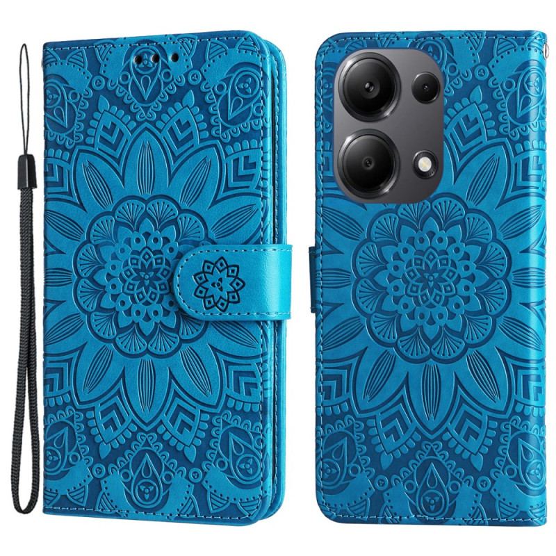 Housse Xiaomi Redmi Note 14S / Note 13 Pro 4G / Poco M6 Pro 4G Mandala à Lanière