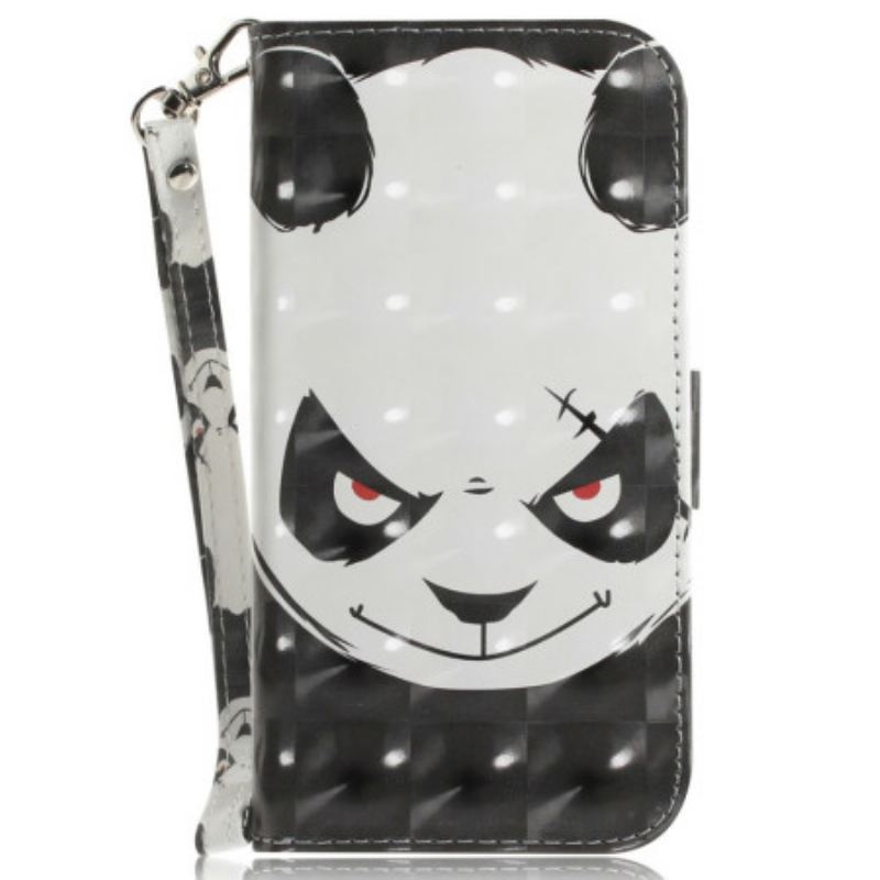 Housse Xiaomi Redmi Note 14S Angry Panda à Lanière