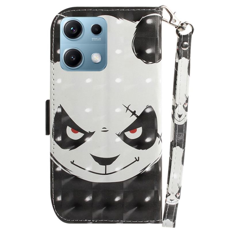 Housse Xiaomi Redmi Note 14S Angry Panda à Lanière