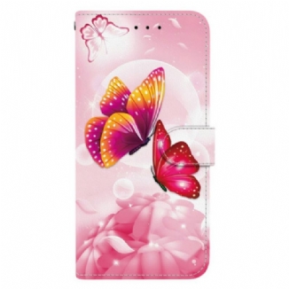 Housse Xiaomi Redmi Note 14S Papillons Roses