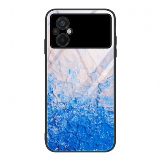 Coque Poco M5 Verre Trempé Marble Colors