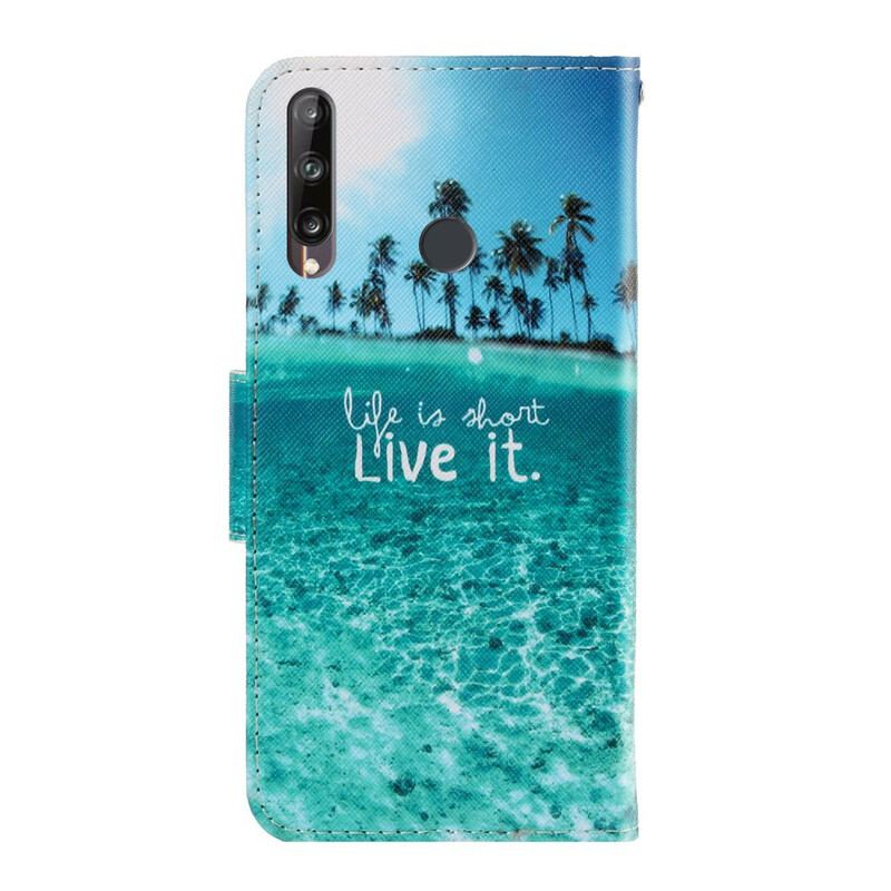 Housse Huawei P40 Lite E / Y7p Live It à Lanière