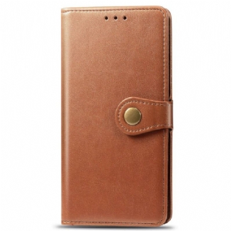 Housse Huawei P40 Lite E / Y7p Simili Cuir et Fermoir Vintage